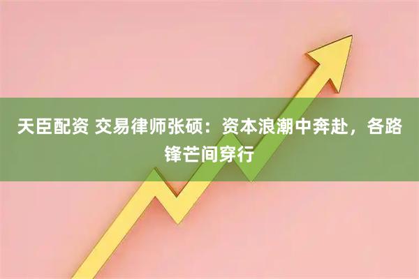 天臣配资 交易律师张硕：资本浪潮中奔赴，各路锋芒间穿行